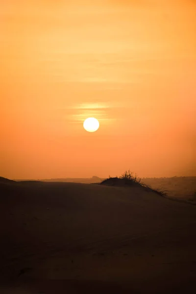 Beste Deel Van Jeep Woestijn Safari Zonsondergang Geweldige Dag Woestijn — Stockfoto