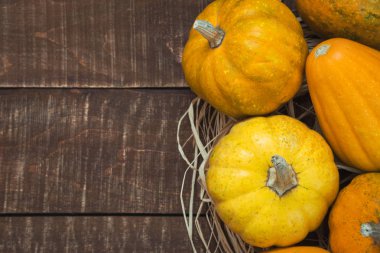 Kabaklarla sonbahar arkaplanı
