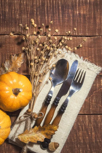 Rustic table decoration — Stock Photo, Image