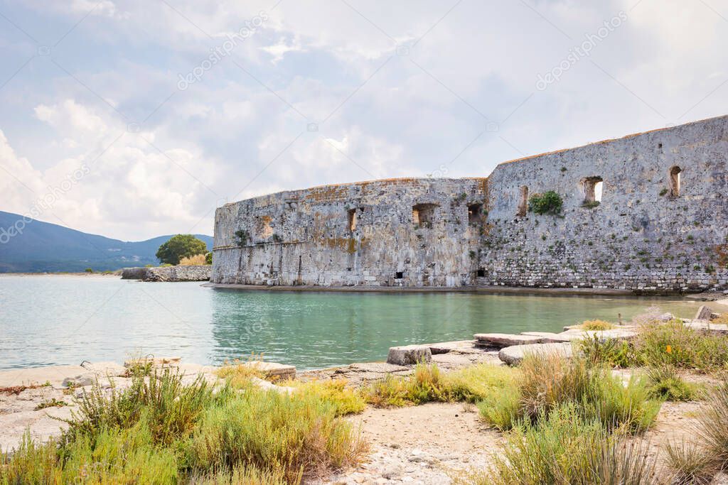 The Venetian Castle of Agia Mavra (Santa Maura), Lefkada island, Greece.