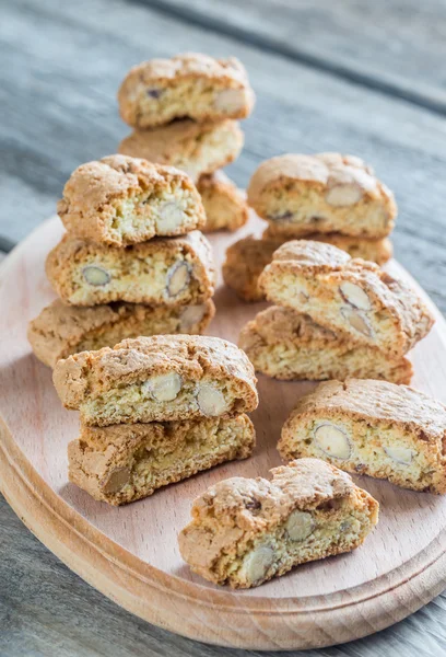 Cantuccini with almonds — Stock Photo, Image