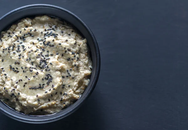 Baba ghanoush kase — Stok fotoğraf