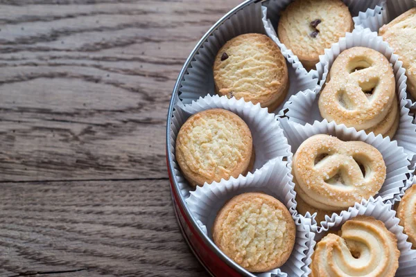 Caja de galletas de mantequilla —  Fotos de Stock