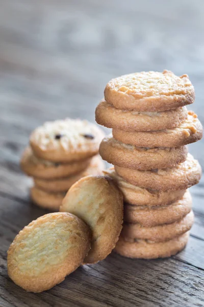 Butter cookies on the wooden table — Stock Photo, Image