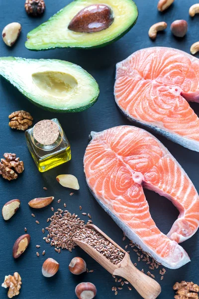 Omega-3 yağları ile gıda — Stok fotoğraf