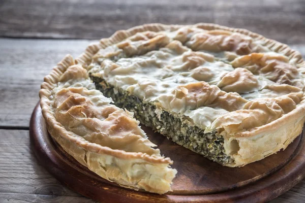 Spanakopita - Pastel griego de espinacas — Foto de Stock