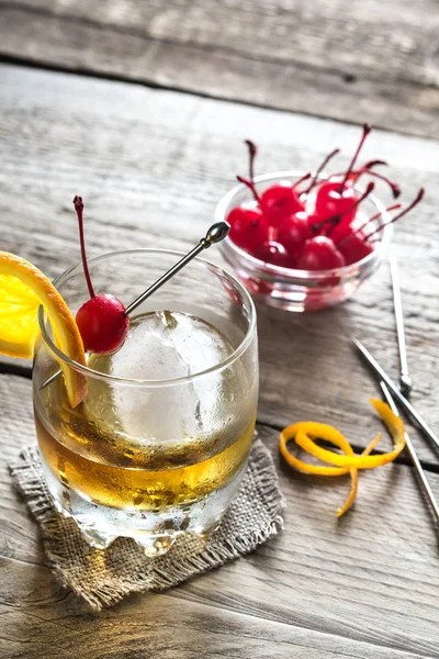 Cóctel Old Fashioned — Foto de Stock