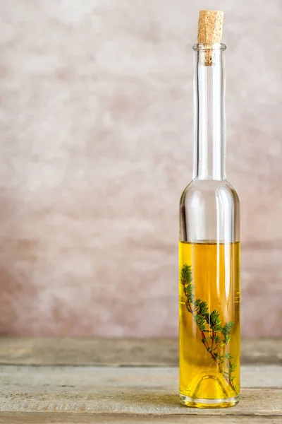 Bottle with olive oil — Stock Photo, Image