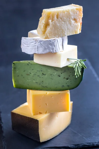 Various types of cheese — Stock Photo, Image