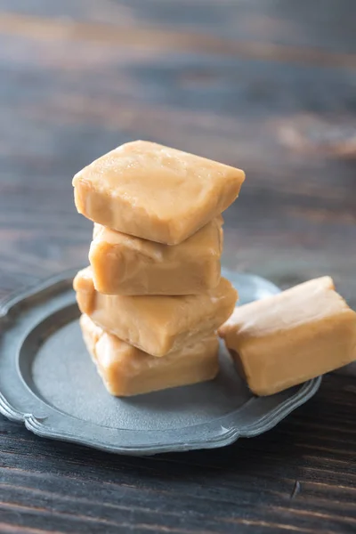 Maple cream fudge — Stock Photo, Image