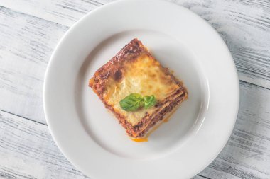 Lazanya ahşap tablo bölümü