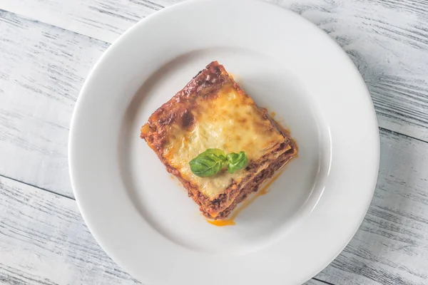 Lazanya ahşap tablo bölümü