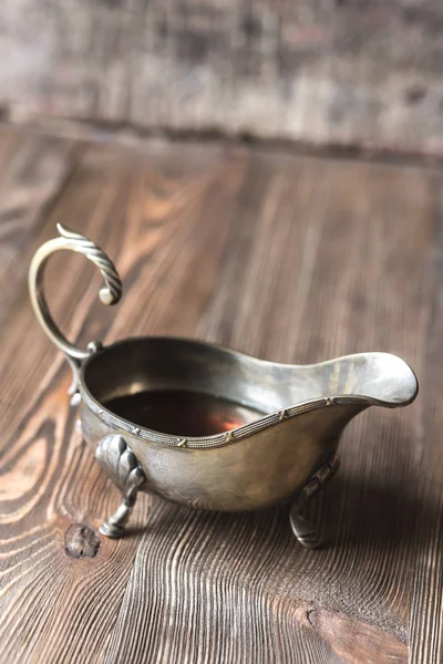 Sirop d'érable en saucière vintage — Photo