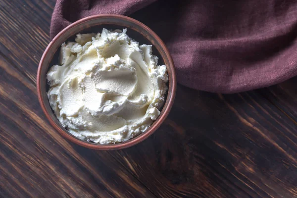 Mascarpone - Queso crema italiano — Foto de Stock