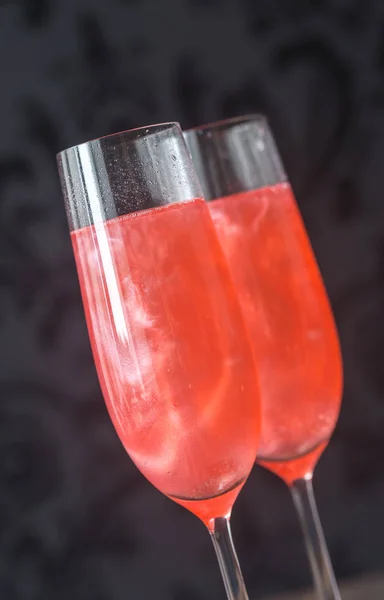 Gläser Champagner-Cocktail — Stockfoto