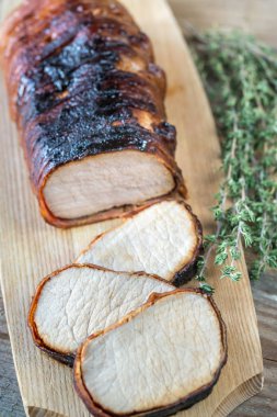 Domuz loin domuz sarılmış