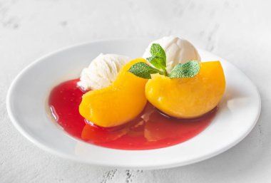 Şeftali Melba 'nın bir bölümü