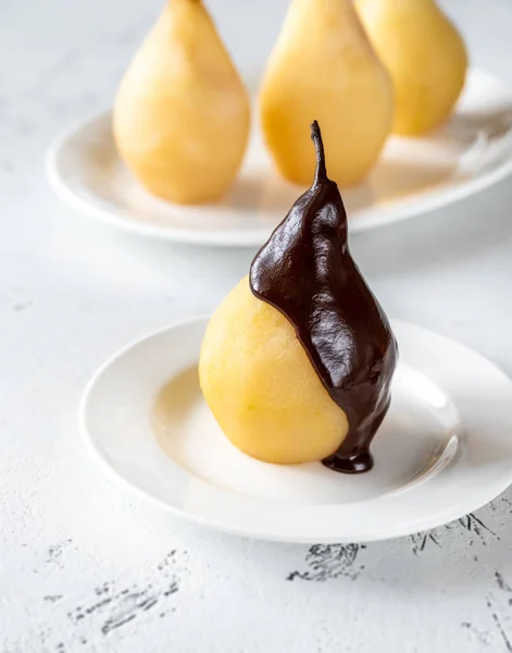 Poire belle Helene — Stock Photo, Image