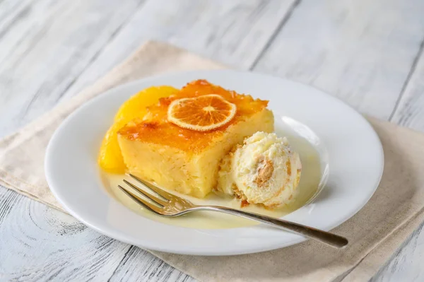 Portokalopita ciasto pomarańczowe — Zdjęcie stockowe