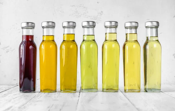 Assortment of vegetable oils — Stock Photo, Image