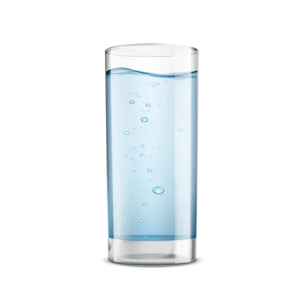 Ποτήρι καθαρό νερό — Διανυσματικό Αρχείο