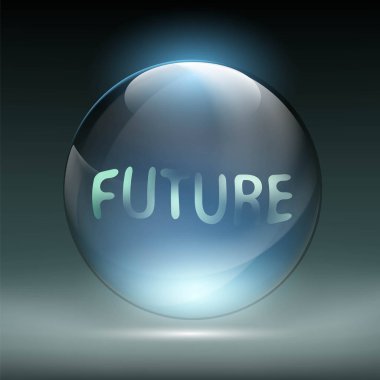 Gelecekteki illüstrasyon gaipten haber verme.