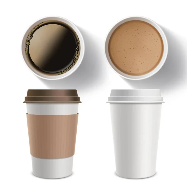 コーヒーのプラスチック容器 — ストックベクタ