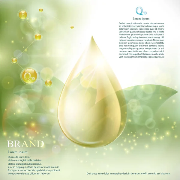 Koenzim Q10 serum özü ile damla.