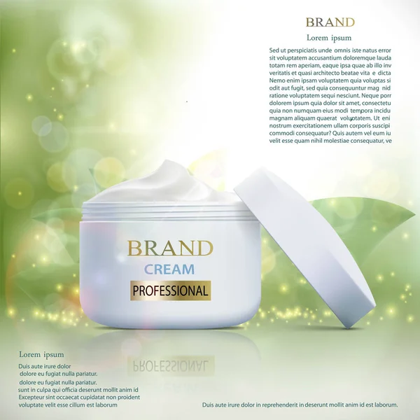 Plastik konteyner kozmetik krem 