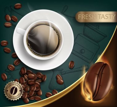 Fasulye ve bir kahve Kupası