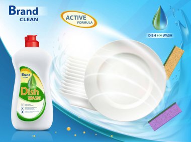 Bulaşık yıkama sıvı ürün.