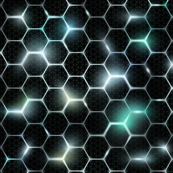 Grid of honeycomb. — Stock Vector