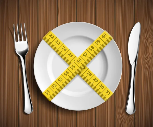다이어트 및 체중 감소 — 스톡 벡터