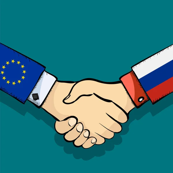 Handshake dvou lidí — Stockový vektor