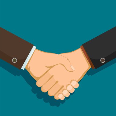 İki iş adamının el sıkışması.