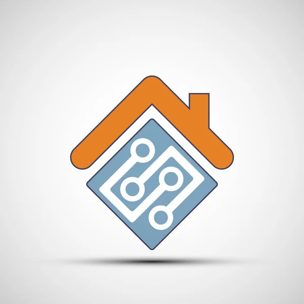 Icono del hogar inteligente — Vector de stock