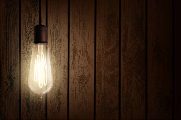 Edison light bulb — Stock Vector