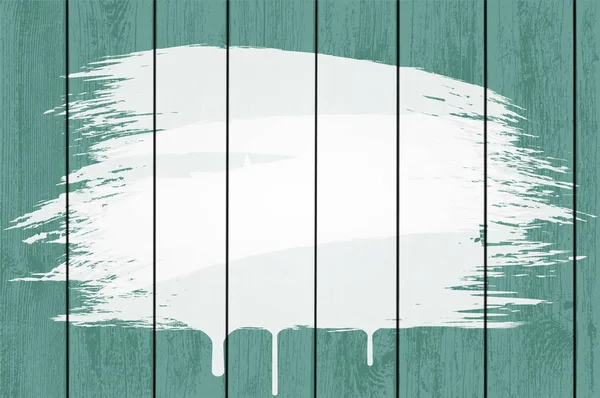 Зеленые Деревянные Панели Белой Краской Деревянный Фон Векторная Иллюстрация — стоковый вектор