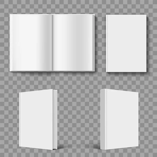 空白の本の表紙のテンプレートの設定 — ストックベクタ