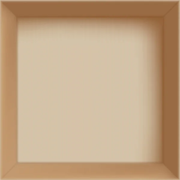Leer Geöffneter Karton Für Anlieferung Oder Umzug Verpackungsvorlage Vektorhintergrund — Stockvektor
