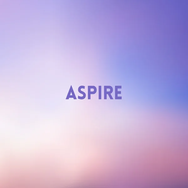 Quadrado desfocado fundo rosa e azul - cores do pôr do sol Com citação motivadora —  Vetores de Stock