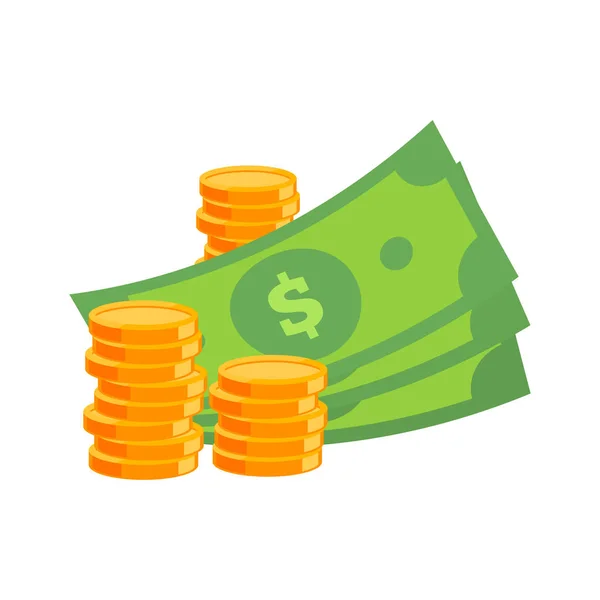 Icona del denaro vettoriale — Vettoriale Stock