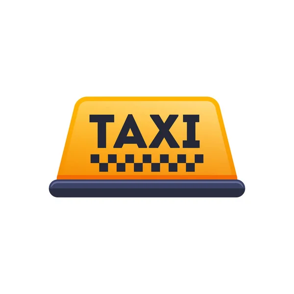 Taxi pictogram, vectorillustratie. Platte ontworpen stijl — Stockvector