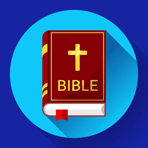 Icoana biblică cu umbră lungă — Vector de stoc