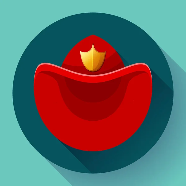 Icono de símbolo de sombrero de bomberos Vector para vídeo, aplicaciones móviles . — Vector de stock