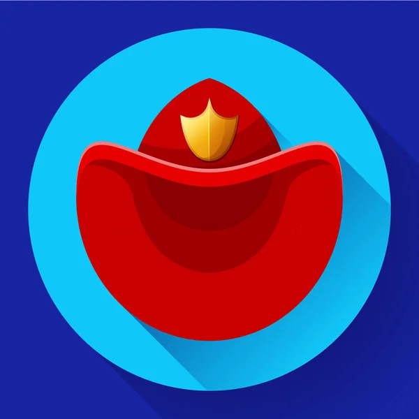 Icono de símbolo de sombrero de bomberos Vector para vídeo, aplicaciones móviles . — Vector de stock