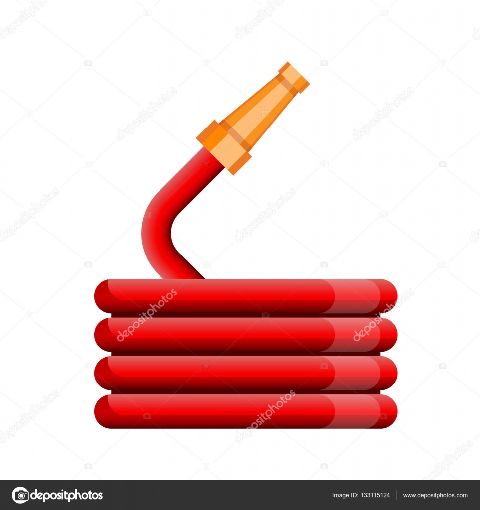 Red Fire hose reel icon Vector Stock Vector by ©MarySan_ 133115124