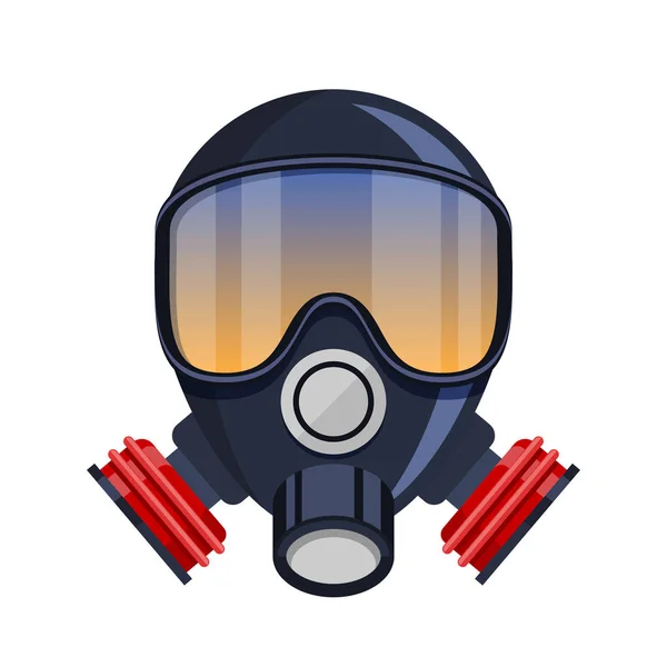 Maska wektorowa respiratora gaz ikona — Wektor stockowy