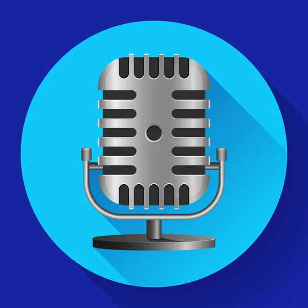 Download Vintage microphone sign vector illustration — Stock Vector © info@orly.lv #170469254
