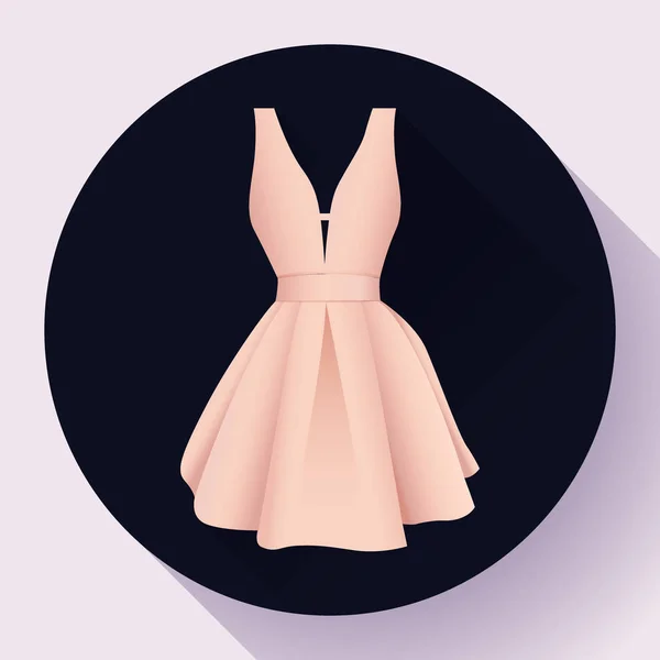 Жінка сукня іконка вектор — стоковий вектор